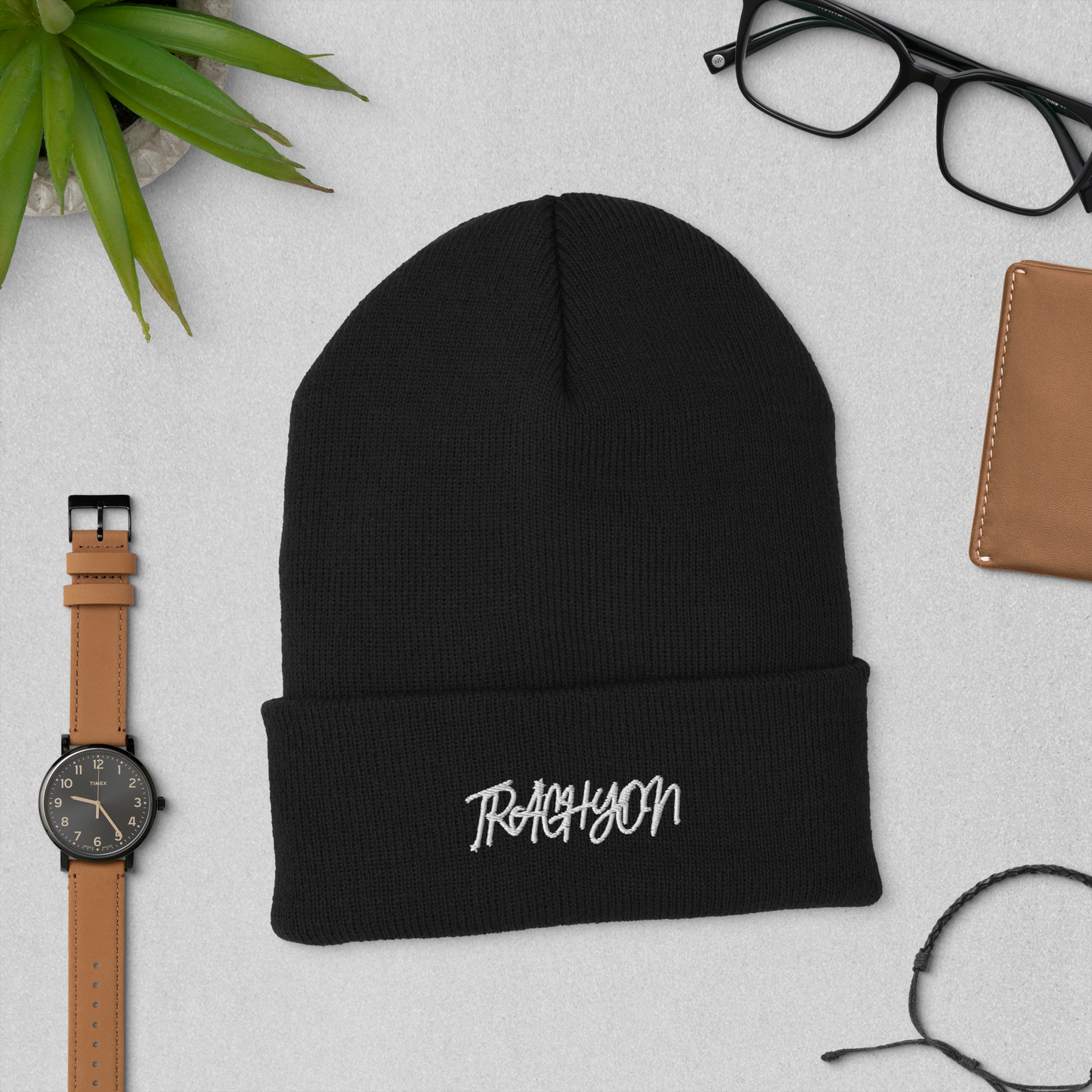Cuffed Beanie (Embroided)